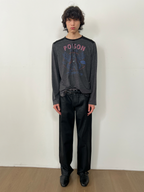 JCAESAR Corduroy Waxed Slim-Fit Jeans