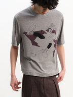 JCAESAR Purple Sofa Print Short-Sleeve T-Shirt - jcaesarclo