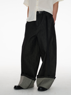 Jcaesar Wide-Leg Cuffed Jeans