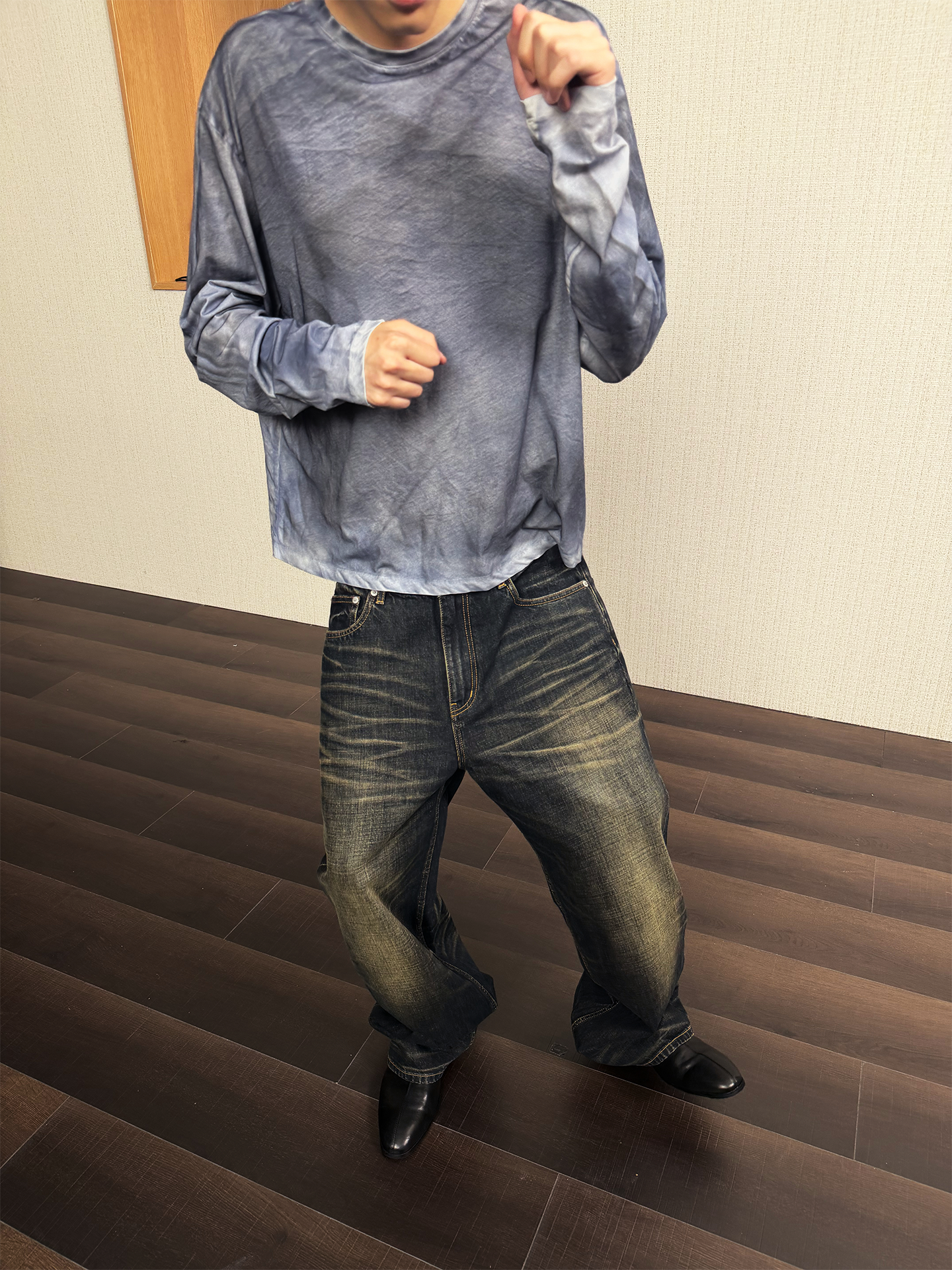 JCAESAR Vintage washed denim jeans