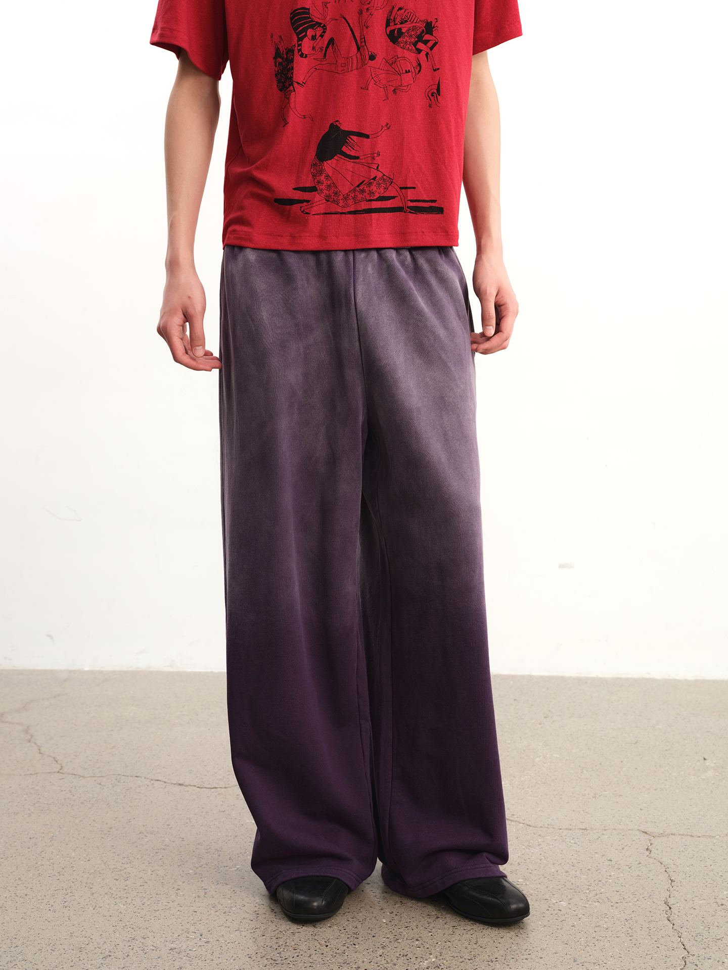 JCAEASAR Sun-faded washed trousers