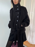 JCAESAR WOMEN Loop Yarn Wool Coat