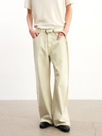 JCAESAR  Light Aqua‑Tinted Denim Jeans