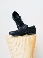 JCAEASAR Streamlined strap monk shoes