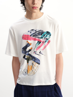 JCAESAR Tai Chi Squat Graphic Short‑Sleeve Tee - jcaesarclo