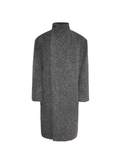 JCAESAR  Cocoon-Shaped Overcoat With A Back Pleated Slanted Front - jcaesarclo
