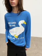 JCAESAR WOMEN Goose‑print long‑sleeve shirt