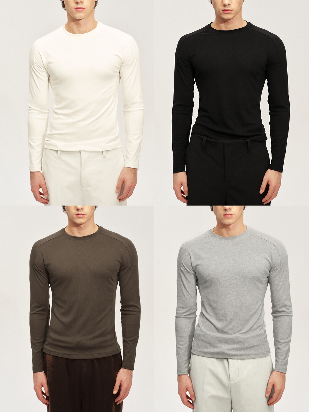 JCAESAR Waist-Fitted Base Top with Double Shoulder Darts