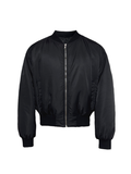 JCAESAR Back Pleated Blue Inner Bomber Cotton Jacket - jcaesarclo