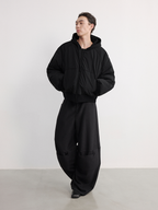 JCAESAR Profile Nylon Hoodie Double-Sided Bomber - jcaesarclo