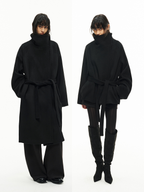 JCAESAR WOMEN Diagonal Zipper Coat - jcaesarclo