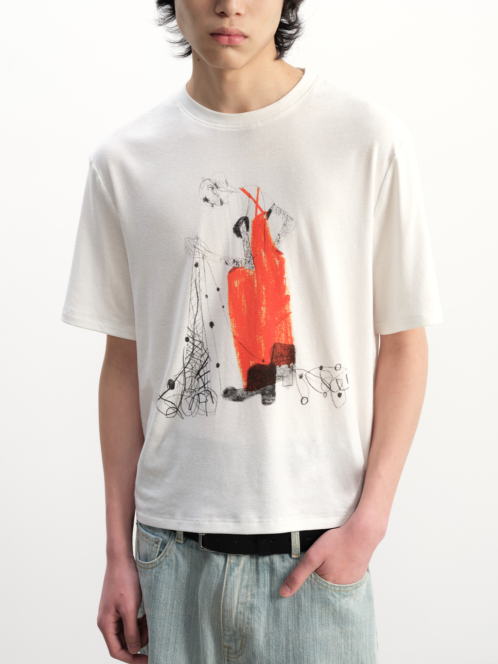 JCAESAR Fisherman Print Short-Sleeve T-Shirt - jcaesarclo