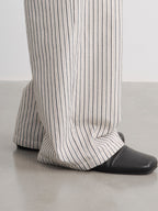 JCAESAR WOMEN Striped Drawstring Velvet Banana Pants - jcaesarclo