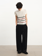 JCAEASAR Velvet ruched jogger pants