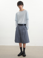 JCAESAR Houndstooth Pleated Cropped Pants - jcaesarclo