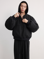 JCAESAR Profile Nylon Hoodie Double-Sided Bomber - jcaesarclo