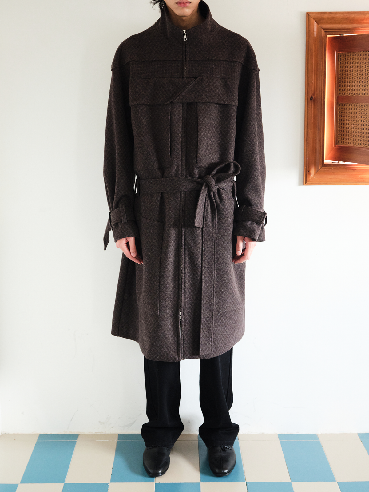 JCAESAR Eccentric Wool Overcoat