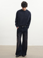 JCAESAR Distressed Herringbone Corduroy Trousers - jcaesarclo