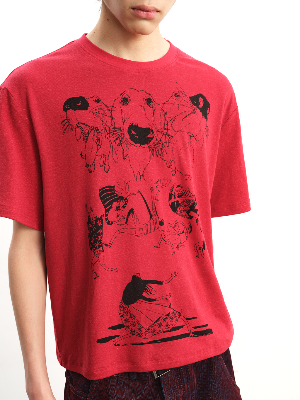 JCAEASAR Playful dog-print tee