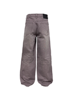 JCAESAR Gray-Purple Washed Wide-Leg Jeans - jcaesarclo
