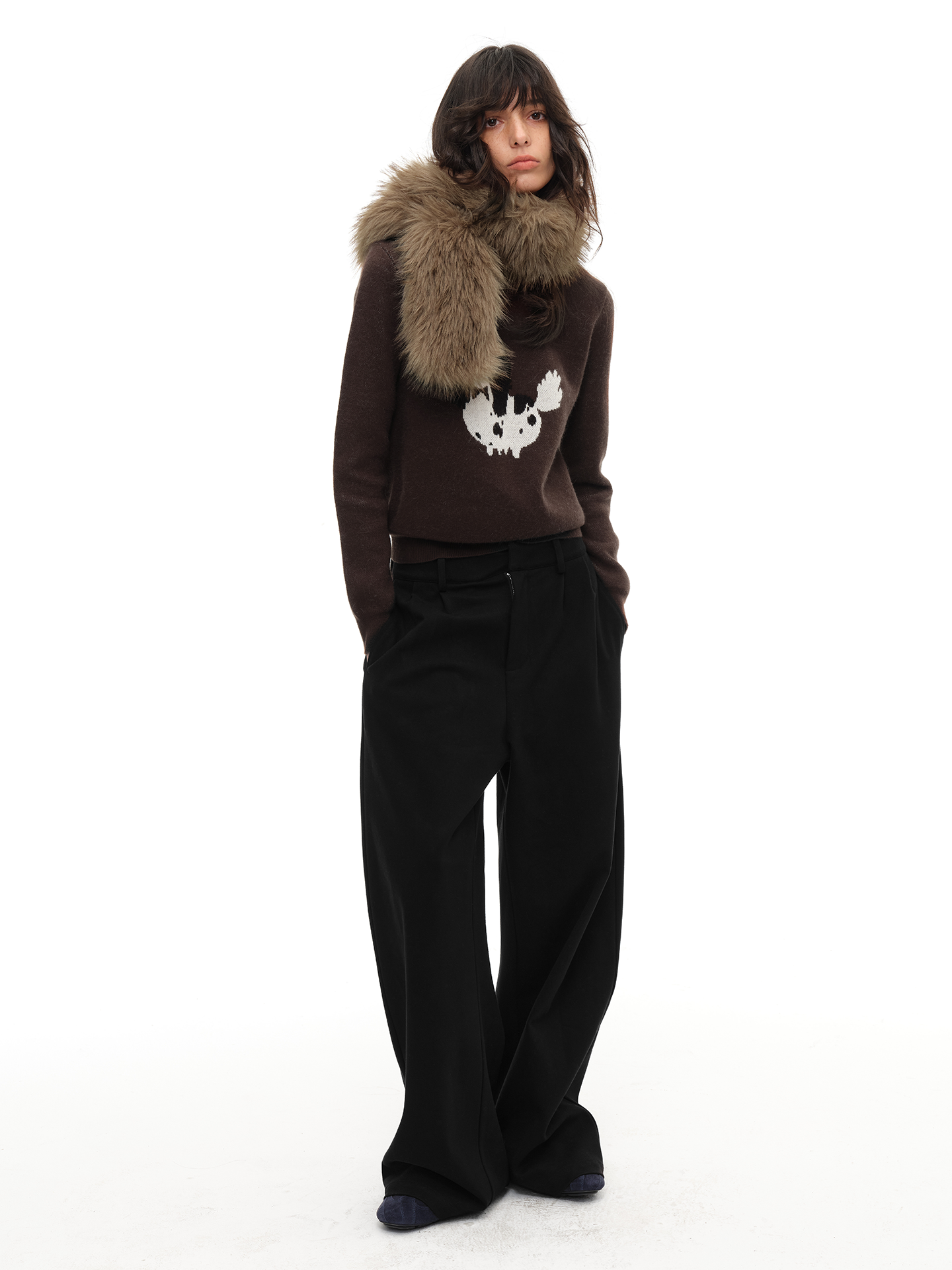 JCAESAR WOMEN Eco‑Fur Scarf