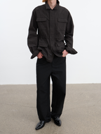 JCAESAR Aluminum‑thread detective jacket