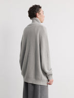 JCAESAR Silhouette High-Neck Zipper Sweater - jcaesarclo