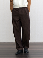 JCAESAR Ribbed‑panel palm trousers