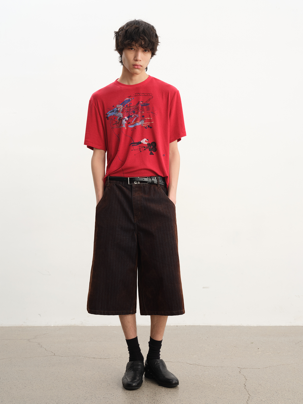 JCAESAR Film‑Set Graphic Short‑Sleeve Tee