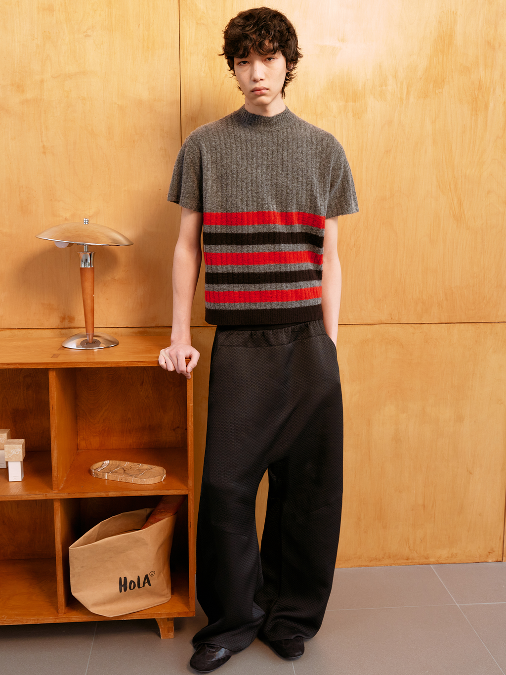 JCAESAR Low‑Crotch Quilted Trousers - jcaesarclo