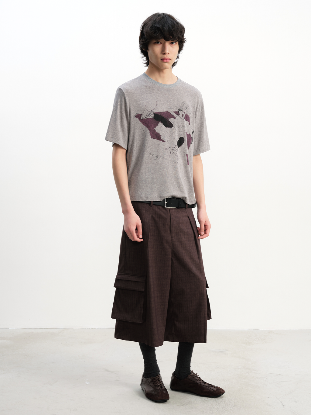 JCAESAR Purple Sofa Print Short-Sleeve T-Shirt - jcaesarclo