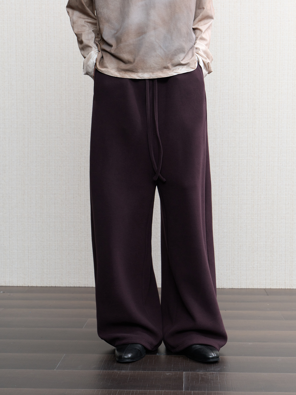 JCAESAR Low-Crotch Brushed Drop-Crotch Sweatpants