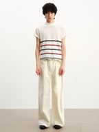 JCAEASAR Off-white straight-leg jeans