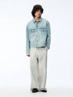 JCAESAR Washed Honeycomb Blue Bull Jacket - jcaesarclo