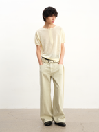 JCAESAR  Light Aqua‑Tinted Denim Jeans