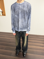 JCAESAR Oil‑stain dyed long‑sleeve shirt