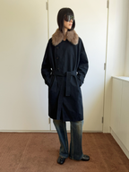 JCAESAR WOMEN Washed Down Trench Coat