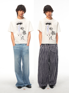 JCAESAR Rain Melody printed tee