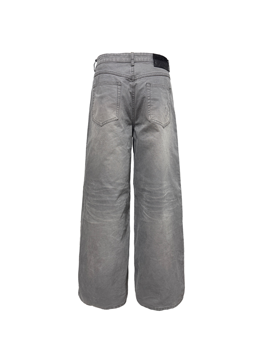 JCAESAR Sun-Washed Grey Jeans - jcaesarclo