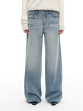 JCAESAR WOMEN Straight‑Leg Blue Washed Jeans - jcaesarclo
