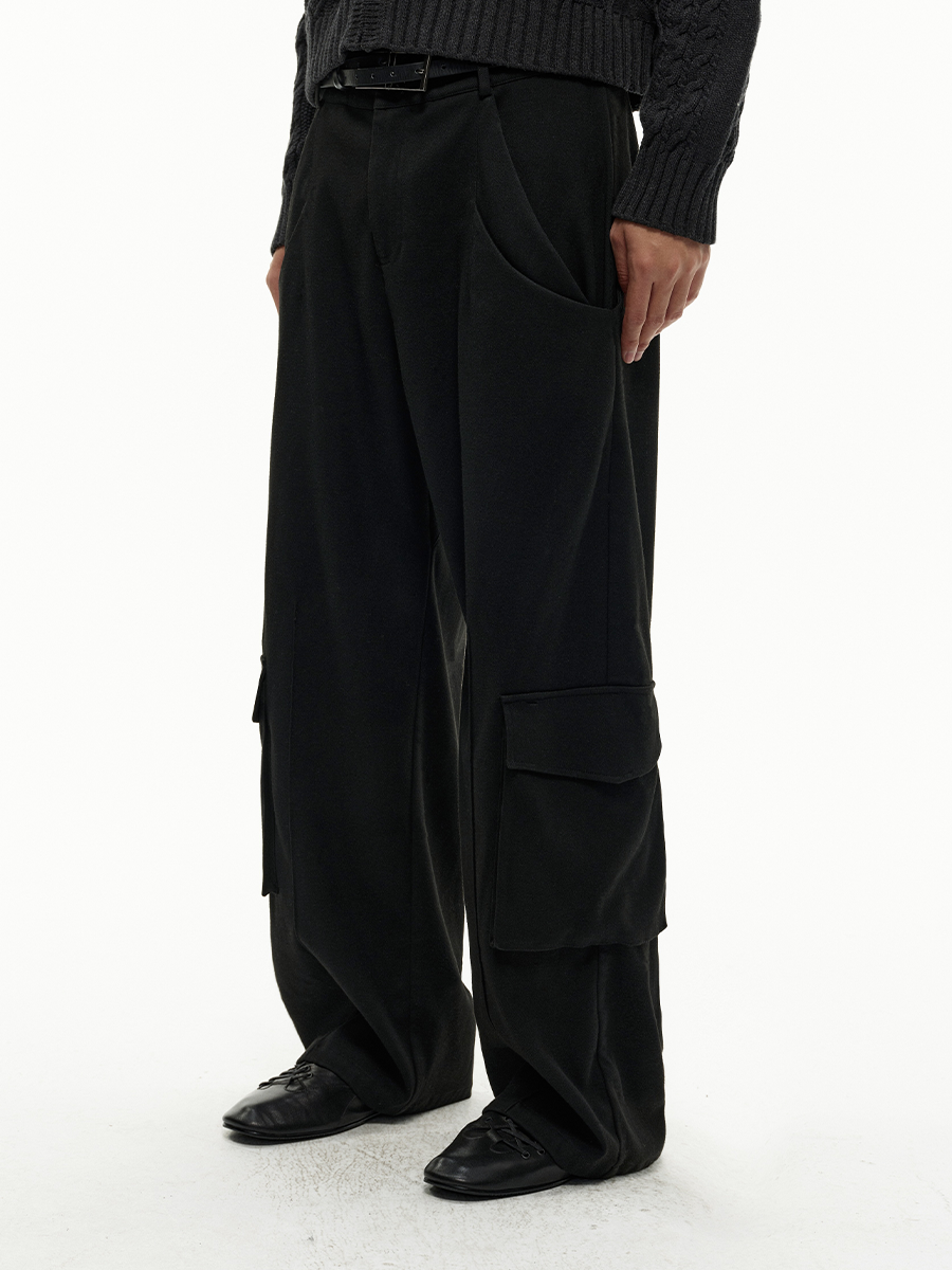 JCAESAR Cargo Pants with Side Patch Pockets - jcaesarclo