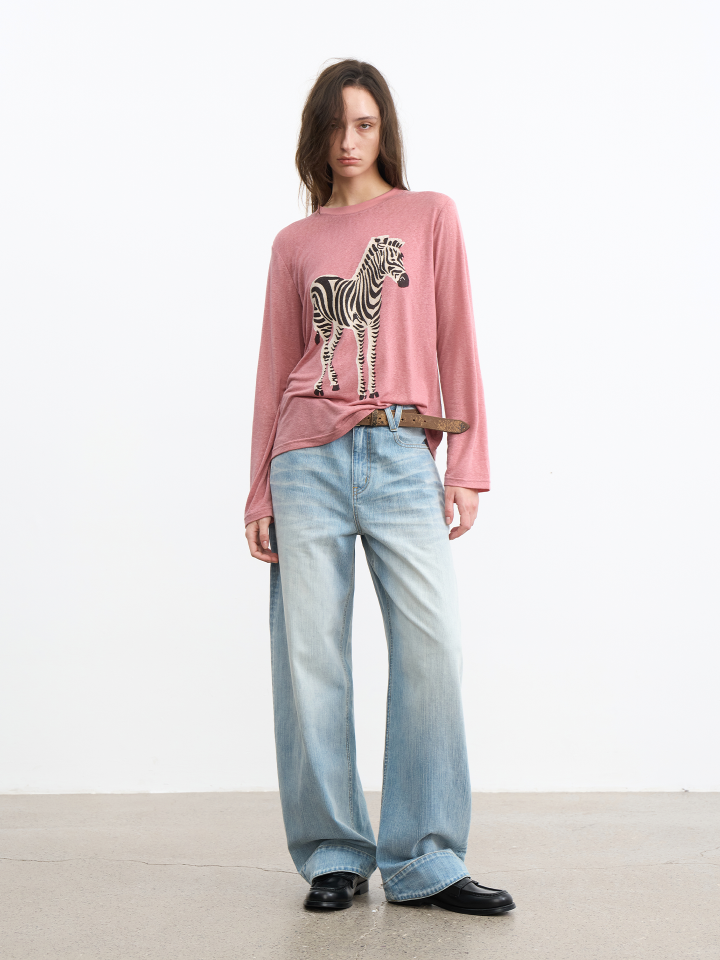JCAESAR WOMEN Horse‑hoof denim jeans