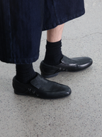 JCAEASAR Streamlined strap monk shoes