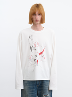 JCAESAR Baseball battle‑print long‑sleeve shirt