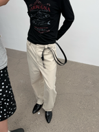 JCAESAR Side‑panel straight‑cut trousers