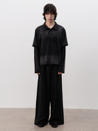 Jcaesar Vintage washed black mud-dyed banana pants - jcaesarclo