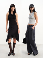 JCAESAR WOMEN Cross-Ruched Halter Tank Top - jcaesarclo
