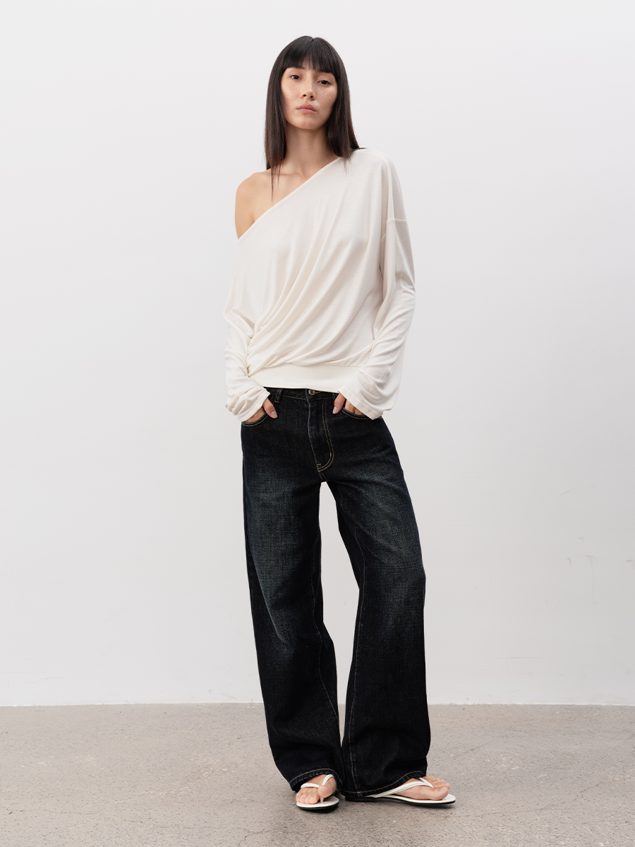 JCAESAR WOMEN Vintage Washed Black Denim - jcaesarclo