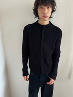 JCAESAR Slim-Fit Chunky Ribbed Sweater