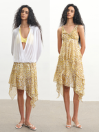JCAESAR WOMEN Leopard Mesh Skirt - jcaesarclo